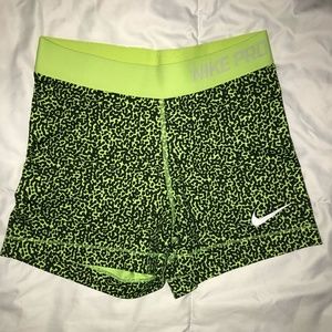 Neon Green Nike Pros